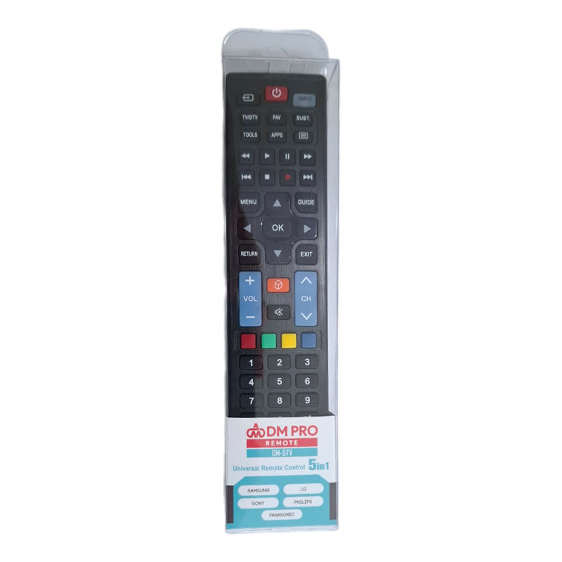Universal τηλεχειριστήριο TV 5 σε 1 για SAMSUNG/LG/SONY/PANASONIC/PHILIPS