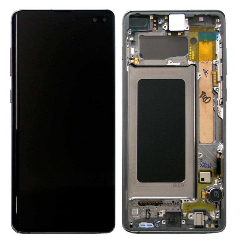 Touch Screen Display & Front Cover for Samsung G975F Galaxy S10 Plus Black (Original)