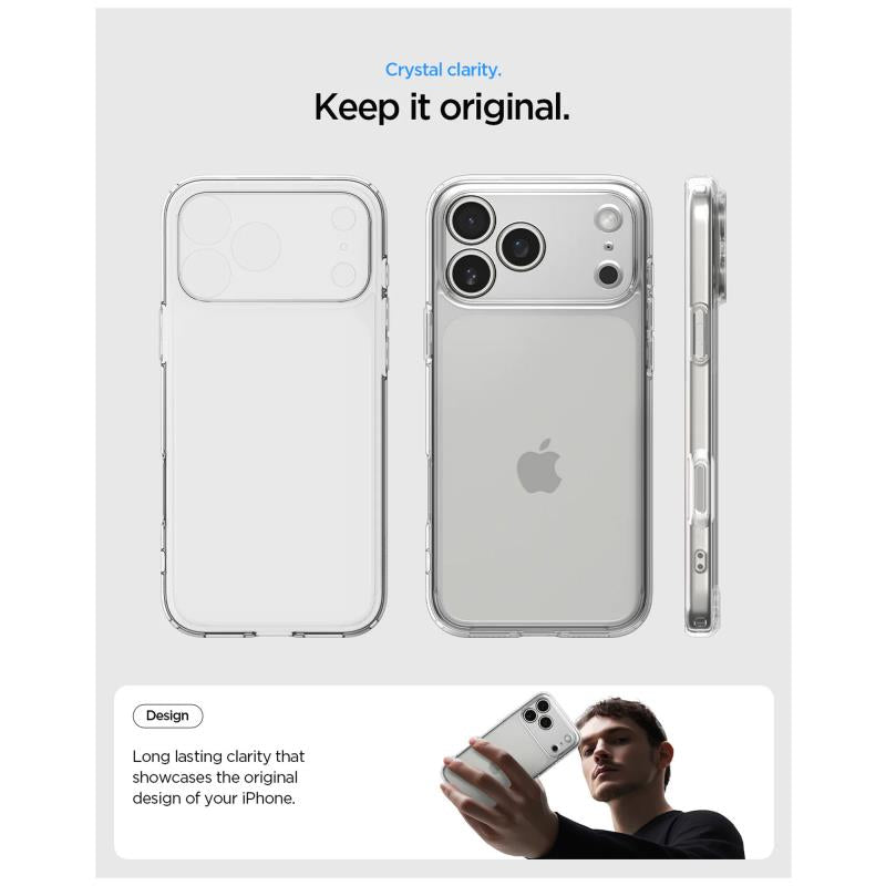 Θήκη TPU & PC Spigen Ultra Hybrid iPhone 17 Pro Διάφανο