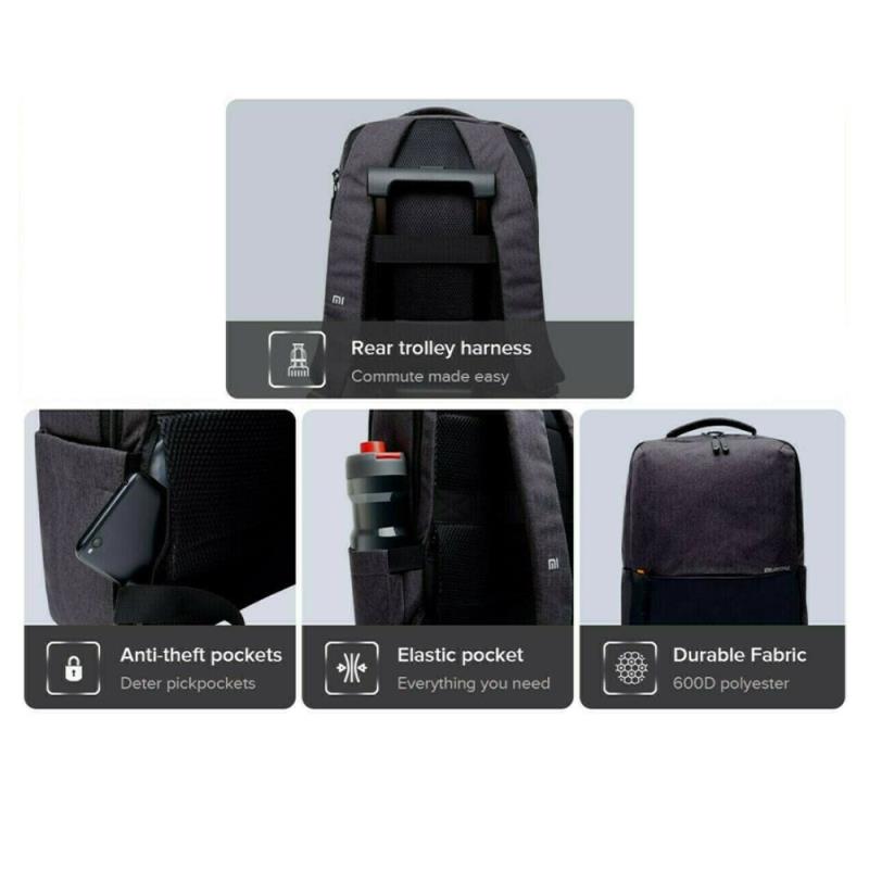 Backpack Xiaomi Commuter για Laptops έως 15.2" 44x32x16cm 21lt Ανοιχτό Γκρι