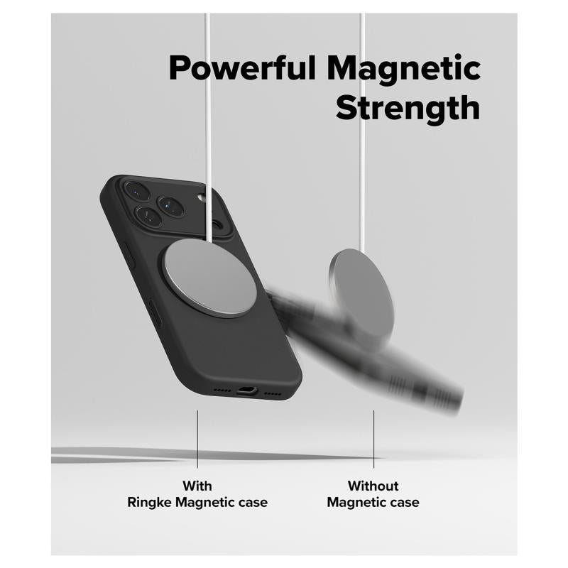 Θήκη Σιλικόνης Ringke Magsafe Apple iPhone 17 Pro Magnetic Μαύρο
