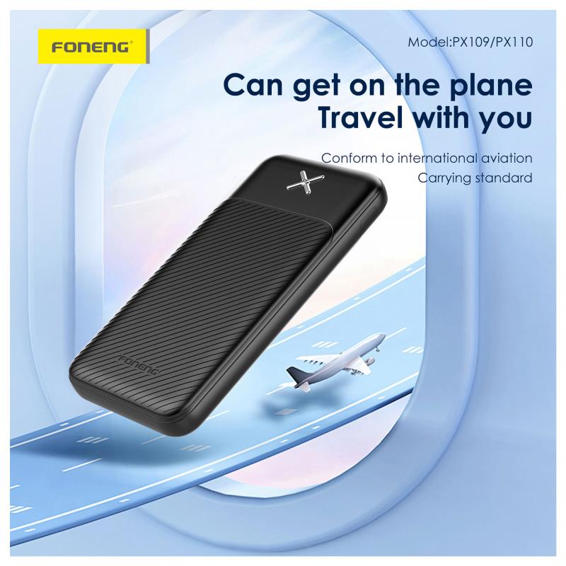 Φορτιστής Ανάγκης Foneng PX110 10W 20000mAh Μαύρο