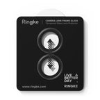 Tempered Glass Ringke Lens Frame για Τζαμάκι Κάμερας Apple iPhone 17 Μαύρο (2 τεμ.)