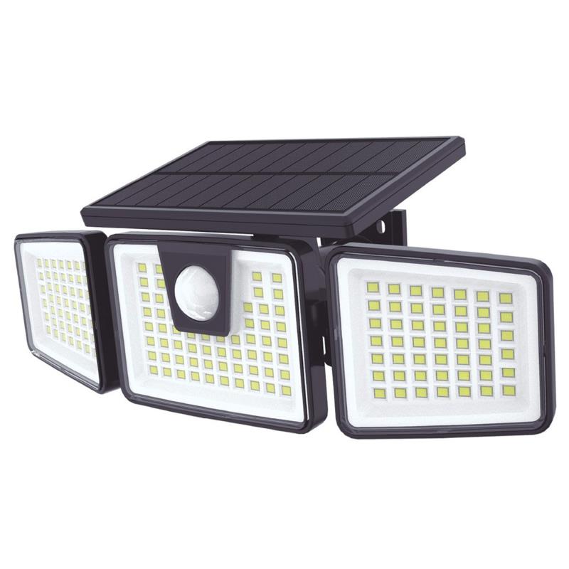 Ηλιακό Φωτιστικό Εξ. Χώρου LED GSC Marlo Bulkhead 7W 700lm με Αισθητήρα Κίνησης & Νυκτός Μαύρο