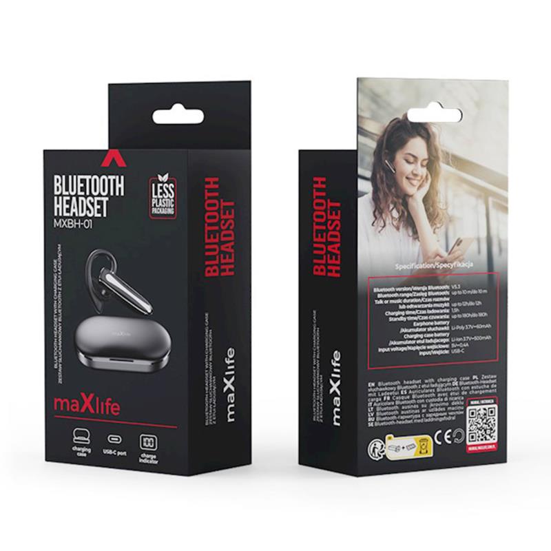 True Wireless Ακουστικά Bluetooth Business Maxlife MXBH-01 Μαύρο