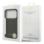 Θήκη PU Guess MagSafe Apple iPhone 17 Pro Hardcase Classic Logo 4G Μαύρο