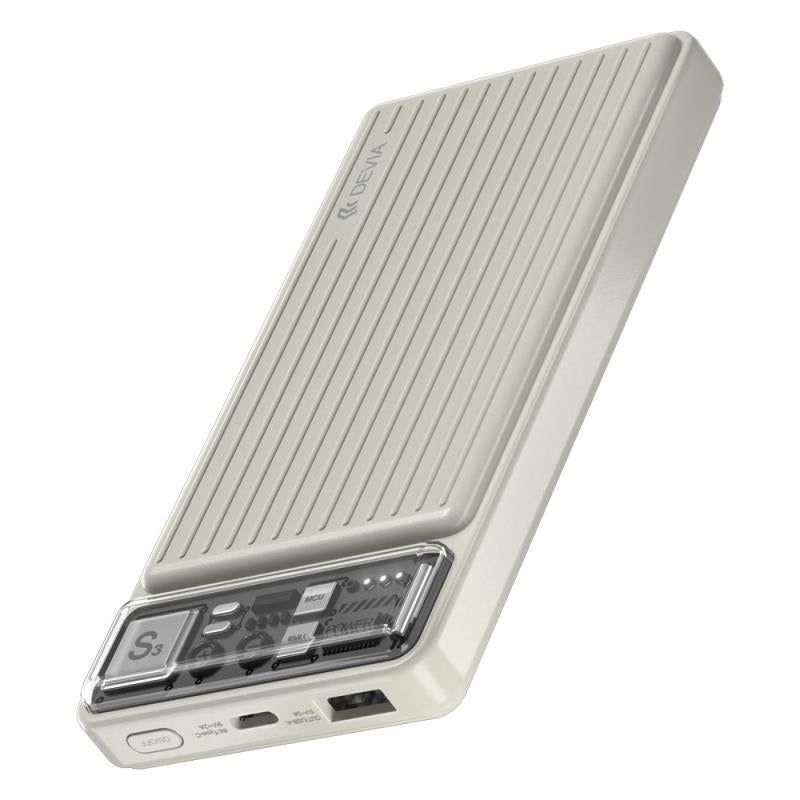 Φορτιστής Ανάγκης Devia EP175 12W 10000mAh Smart Ανοικτό Γκρι