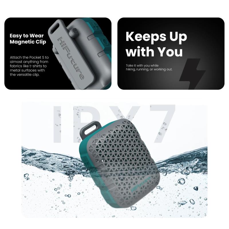 Φορητό Ηχείο Bluetooth HiFuture Pocket S 5W Γκρι