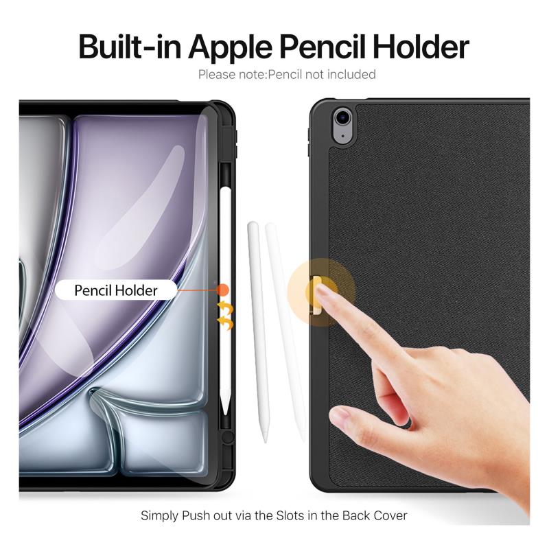 Θήκη TPU Flip Shock Proof Dux Ducis Domo Apple iPad Air 13.0" (2024) Μαύρο