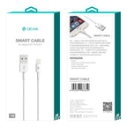 Καλώδιο Σύνδεσης USB 2.0 Devia EC080 USB A σε Lightning 10W 1m Smart Λευκό