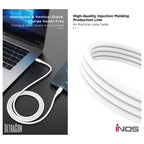 Καλώδιο Σύνδεσης USB 2.0 inos UltraCon USB C σε USB C 100W 1m Λευκό