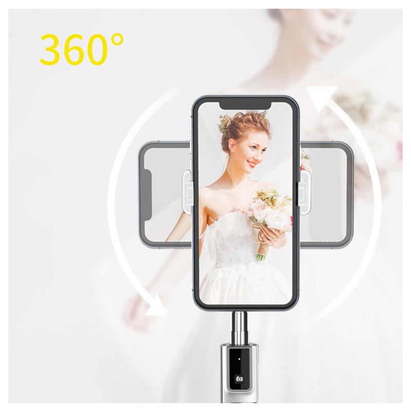 Ασύρματο Selfie Stick & Τρίποδο Blavec Coco P04 με Τηλεχειριστήριο για Smartphones Πλάτους 65mm έως 95mm Λευκό