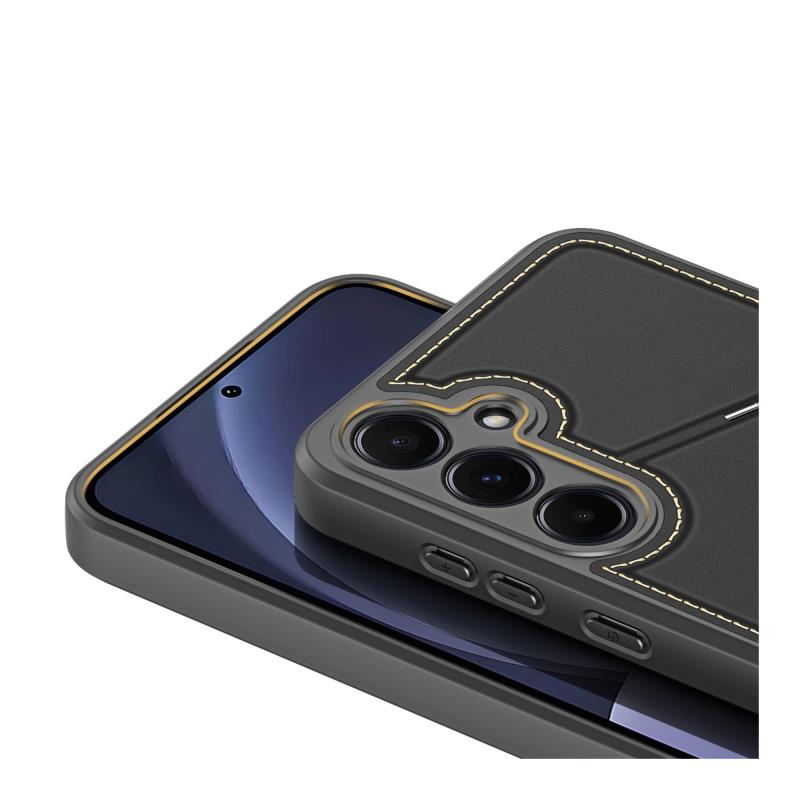 Θήκη Δερμάτινη Dux Ducis Samsung Galaxy S25 5G 3 σε 1 Magnetic με Stand Rafi II Μαύρο