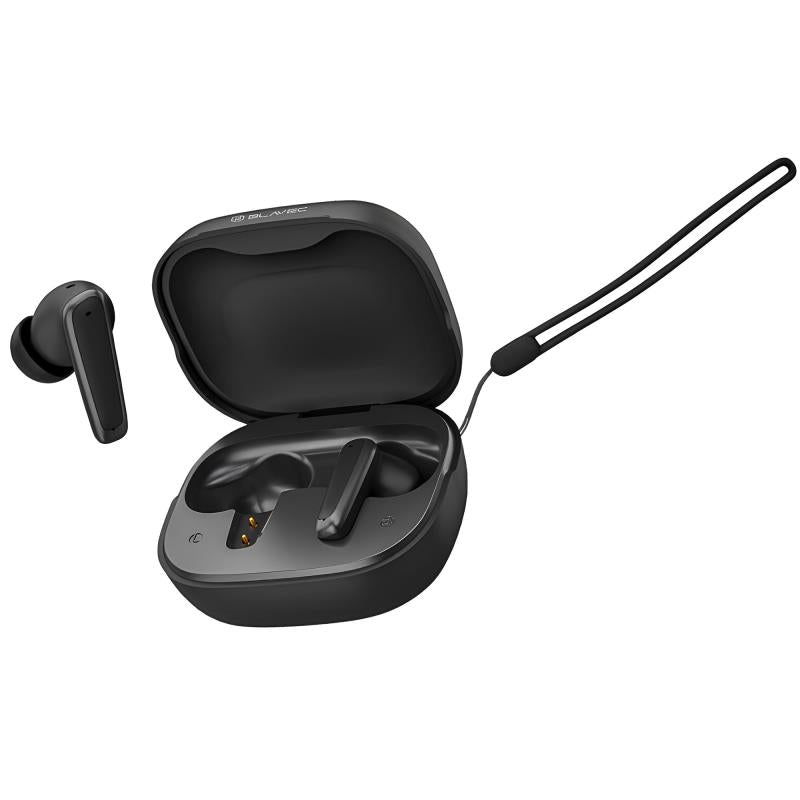True Wireless Ακουστικά Bluetooth Blavec BW-07 Live ANC με Οθόνη LCD Μαύρο