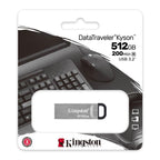 USB 3.2 Flash Disk Kingston Kyson DTKN USB A 512GB Ασημί