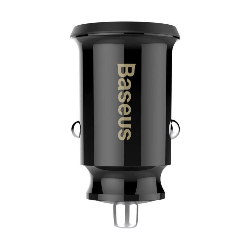 Φορτιστής Αυτοκινήτου Ταχείας Φόρτισης Baseus Grain CCALL-ML01 με Διπλή Έξοδο 2xUSB A 15.5W Μαύρο