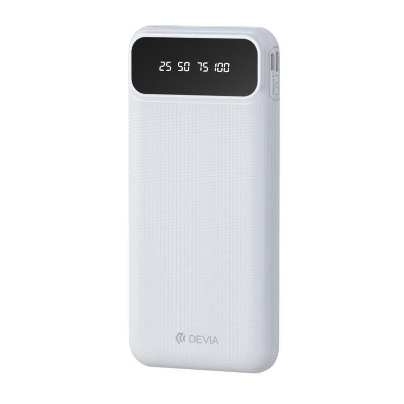 Φορτιστής Ανάγκης Devia EP189 10W 10000mAh με 4 Ενσωματωμένα Καλώδια Kintone Λευκό