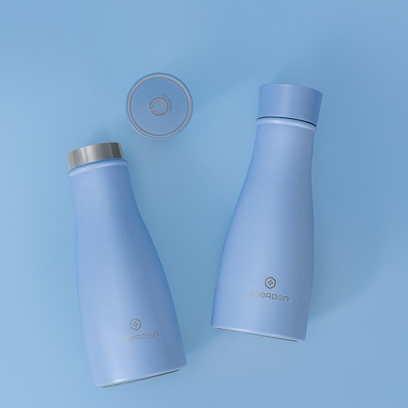 Smart Μπουκάλι-Θερμός UV Noerden LIZ Ανοξείδωτο 350ml Μπλε