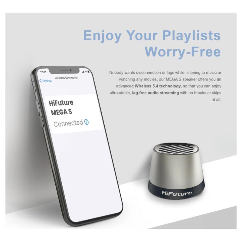 Φορητό Ηχείο Bluetooth HiFuture Mega S BT 5.4 MagSafe 5W Μπεζ