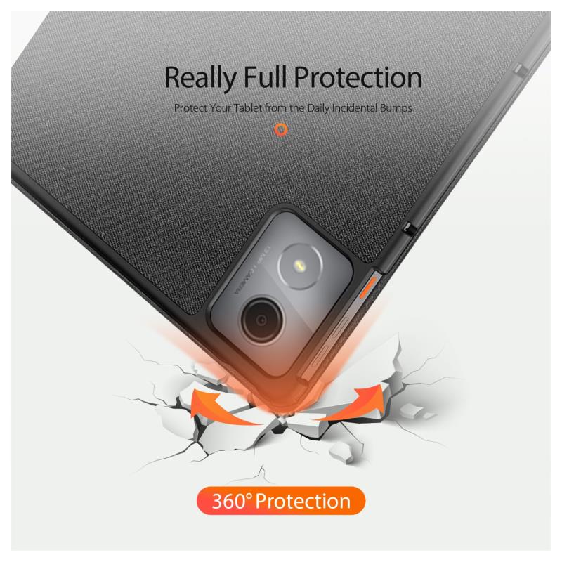 Θήκη TPU Flip Shock Proof Dux Ducis Domo Lenovo Tab K11 Plus 11.45" Μαύρο