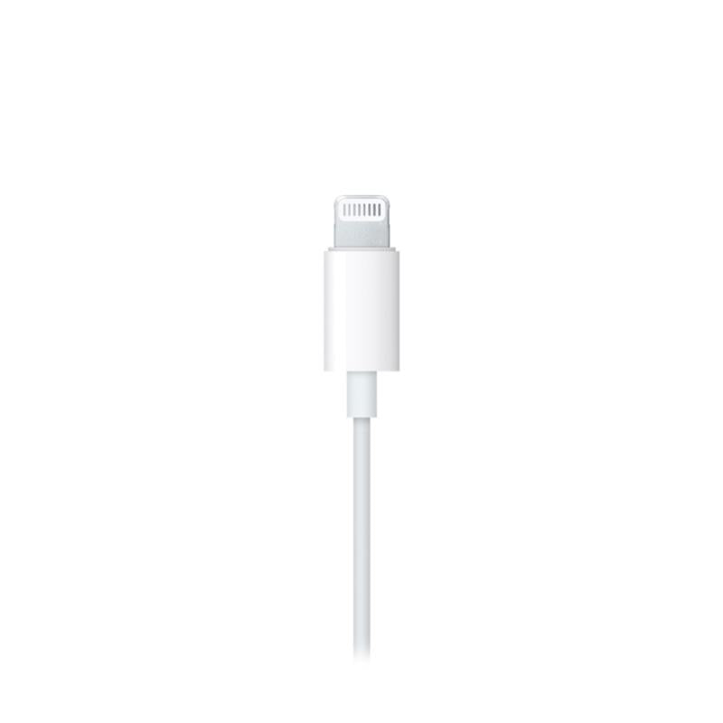 Hands Free Stereo Apple Earpods MWTY3 Lightning με Χειριστήριο & Μικρόφωνο Λευκό
