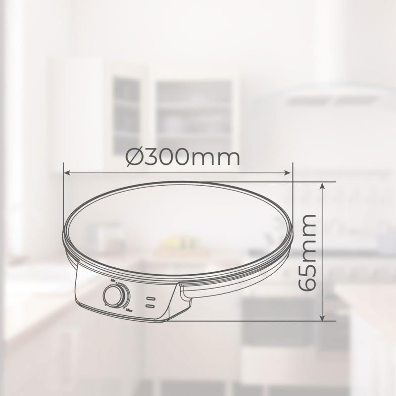 Κρεπιέρα Väline Elomba 30cm 1200W Μαύρο