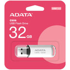 USB 2.0 Flash Disk Adata C906 USB A 32GB Λευκό