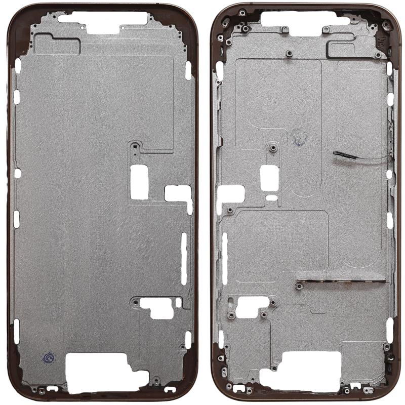 Μεσαίο Πλαίσιο Apple iPhone 16 Pro 5G με Πλήκτρο Κάμερας Χρυσό (OEM)