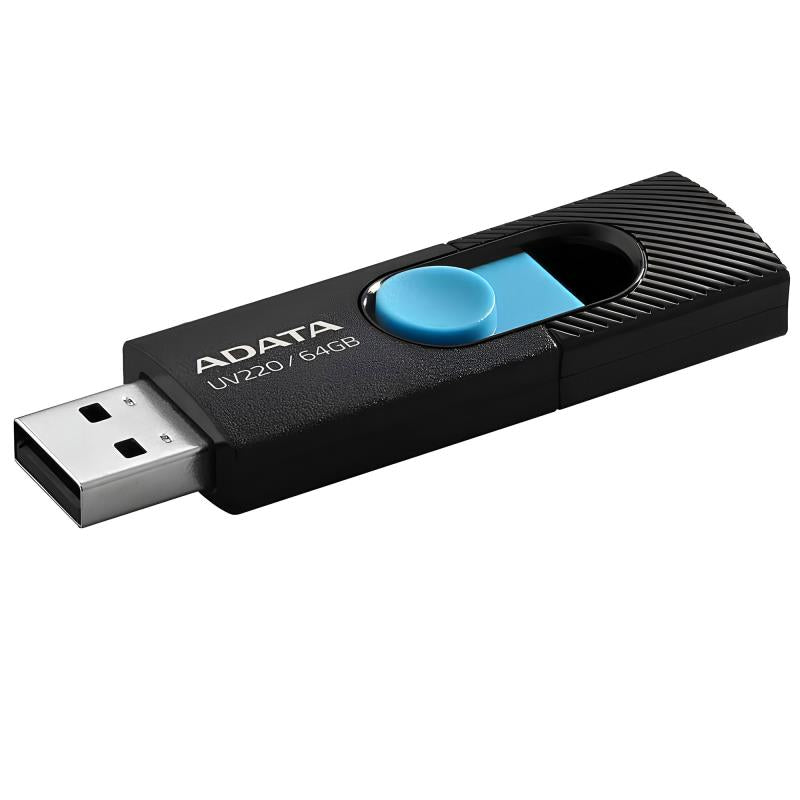 USB 2.0 Flash Disk Adata UV220 USB A 64GB Μαύρο