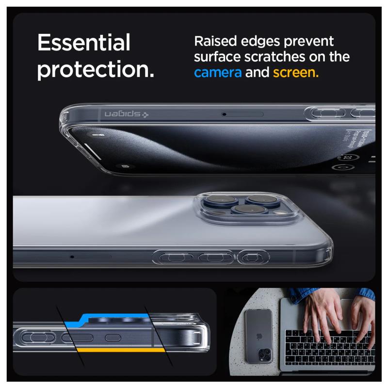 Spigen Liquid Crystal TPU Case Apple iPhone 15 Pro Clear