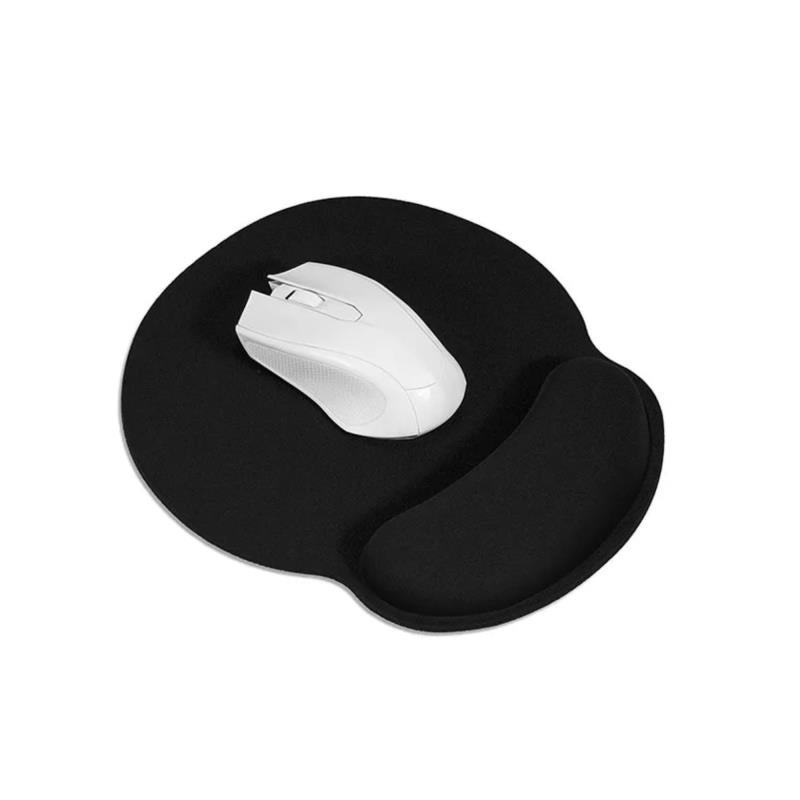 Mousepad Εργονομικό με Στήριγμα Καρπού 25x23cm Μαύρο (1 τεμ.) (Ασυσκεύαστο)