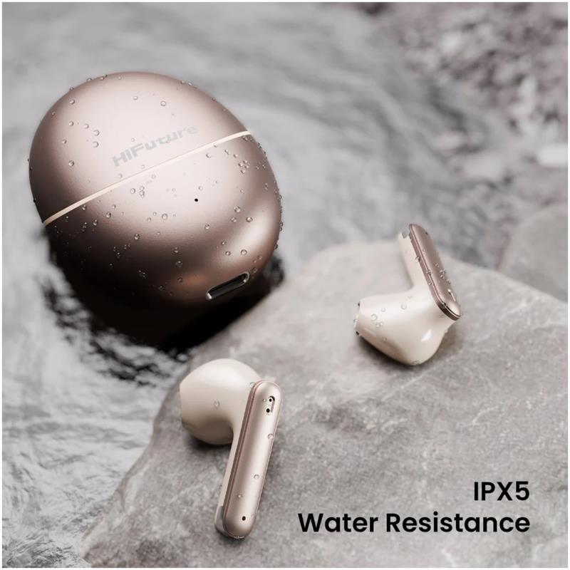 True Wireless Ακουστικά Bluetooth HiFuture Colorbuds 3 Ροζ-Χρυσό