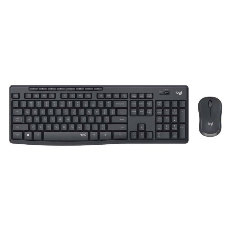 Σετ Ασύρματο Πληκτρολόγιο & Ποντίκι Logitech MK295 Silent 2in1 Μαύρο
