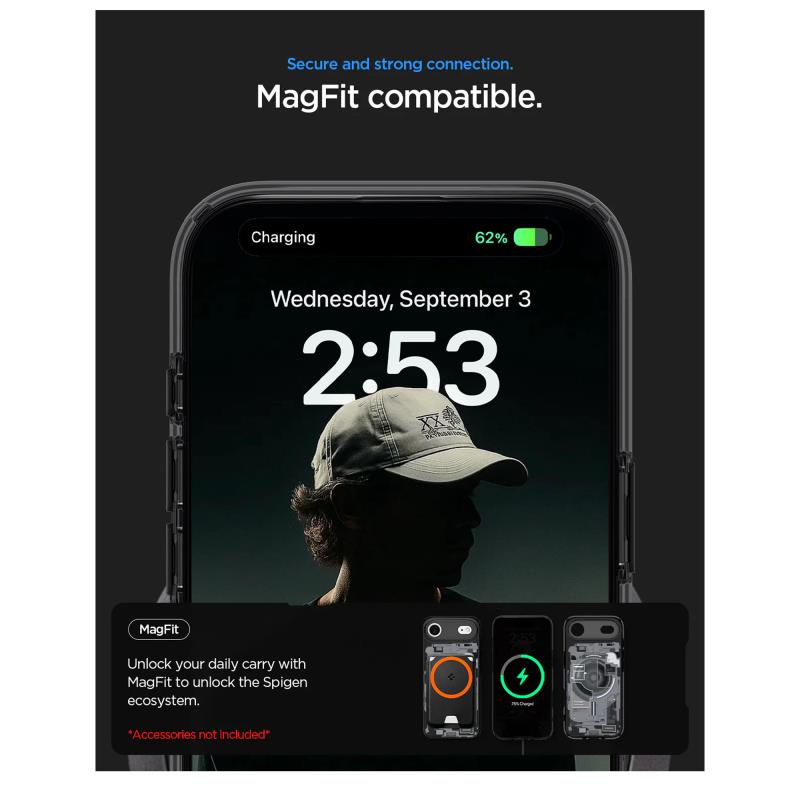 Θήκη TPU & PC Spigen Ultra Hybrid Mag Magsafe Apple iPhone Air Zero One Μαύρο