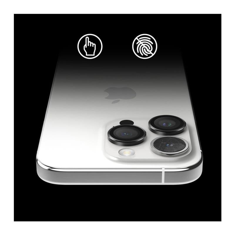 Tempered Glass Ringke Lens Frame για Τζαμάκι Κάμερας Apple iPhone 15 Pro Μαύρο (3 τεμ.)