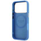 Θήκη TPU & PC Guess Apple iPhone 18 Pro/ 17 Pro MagSafe Leather Stripe Round Classic Logo Μπλε