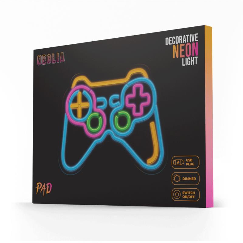 Neon Plexi Neolia NNE19 PAD (USB, On/Off & Dimmer) Πολύχρωμο