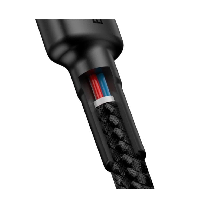 Καλώδιο Σύνδεσης USB 2.0 Baseus Cafule USB C σε USB C Flash PD 60W 2m Μαύρο-Κόκκινο