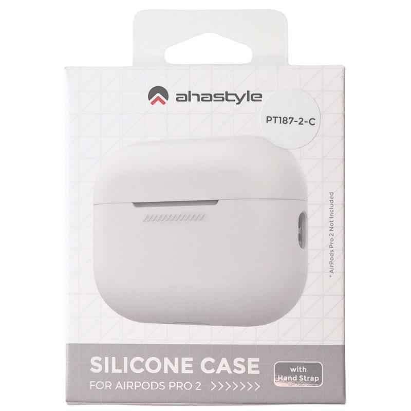 Θήκη Σιλικόνης AhaStyle PT187-2-C Apple AirPods Pro 2 (2022) Λευκό
