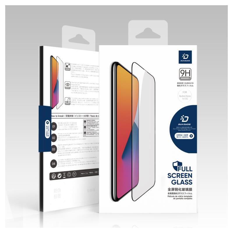 Tempered Glass Full Face Dux Ducis Xiaomi Redmi Note 14 4G/ Redmi Note 14 5G Μαύρο (1 τεμ.)