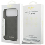 Θήκη TPU PC & Eco-Leather Guess Apple iPhone 18 Pro/ 17 Pro Hardcase Classic 4G Μαύρο