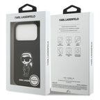 Θήκη Σιλικόνης Karl Lagerfeld Apple iPhone 17 Pro Max Sketch & Logo Karl Μαύρο