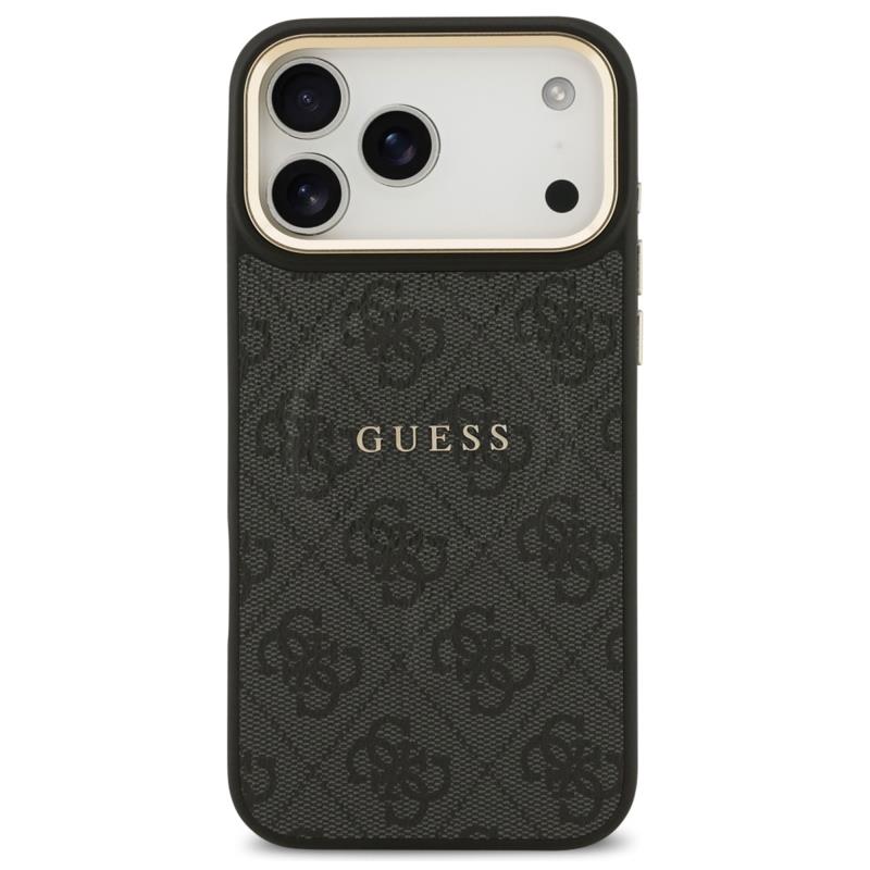 Θήκη PU Guess MagSafe Apple iPhone 17 Pro Max Hardcase Classic 4G Μαύρο