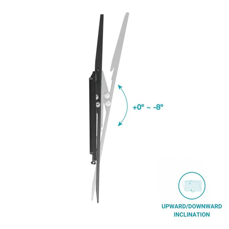 Επιτοίχια Βάση TV Holmios με Κλίση (37" έως 70") Μαύρο