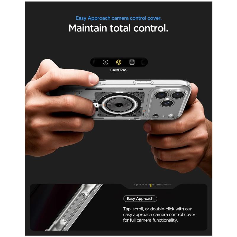 Θήκη TPU & PC Spigen Apple iPhone 18 Pro/ 17 Pro MagSafe Ultra Hybrid Neo One Διάφανο
