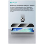 Tempered Glass Full Face Privacy Devia Apple iPhone 17 Pro με Βοηθητικό Εργαλείο Van Μαύρο (1 τεμ.)