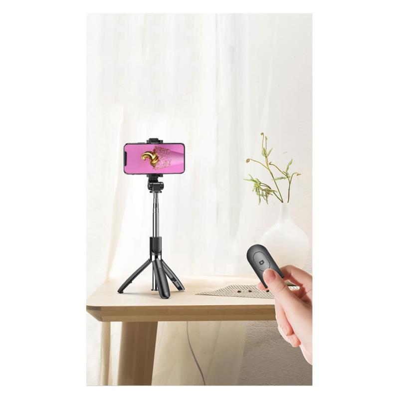 Ασύρματο Selfie Stick & Τρίποδο XO SS08 Μαύρο