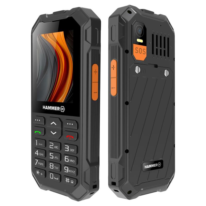 Κινητό Τηλέφωνο Hammer 6 LTE (Dual SIM) Μαύρο