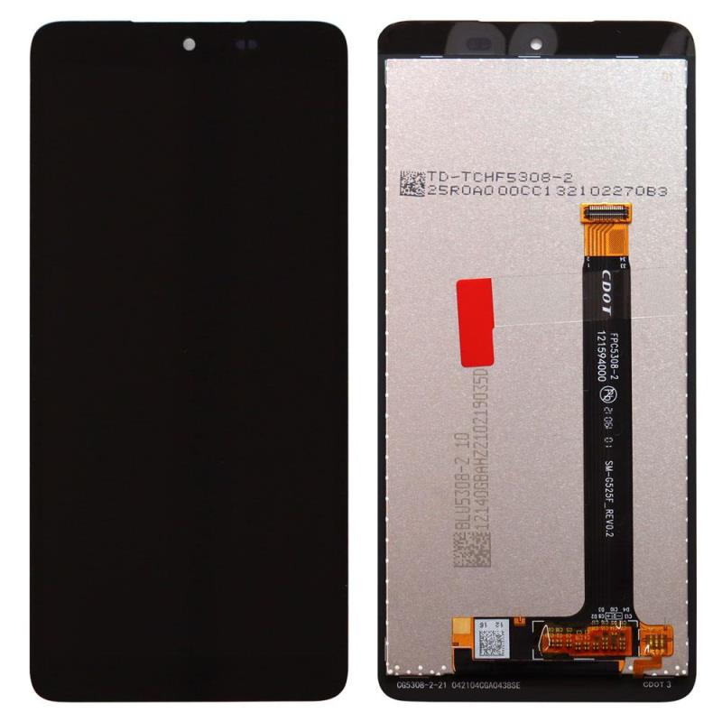 Samsung G525F Galaxy Xcover 5 Black Touch Screen & Front Frame (Original)