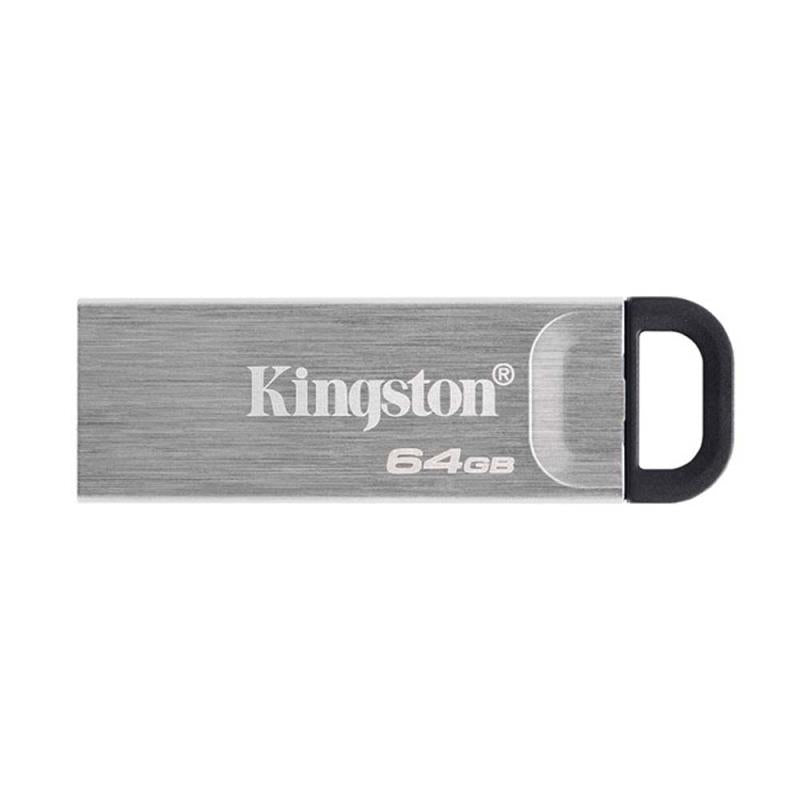 USB 3.2 Flash Disk Kingston Kyson DTKN USB A 64GB 200MB/s Ασημί